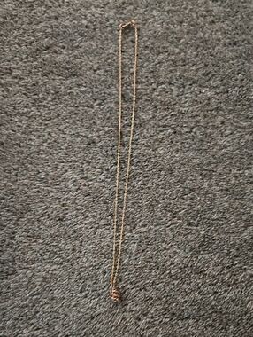 Delicate Brass Baby Pinecone Pendant Necklace - Women's Jewelry